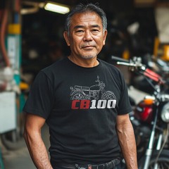 Honda CB100 & CB100N-A & CB100SS 1970-1986 – Motorcycle T-Shirt for Riders