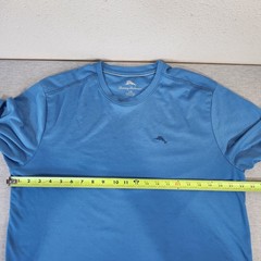 Tommy Bahama Men’s Large Blue Crewneck Tee Classic Resort Chic Casual Luxury