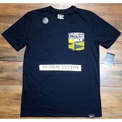 NIKE LEBRON RUBBER CITY POCKET BLACK YELLOW WHITE SHIRT MEDIUM ( 742730-010 )