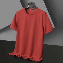 Men’s Waffle Knit T-Shirt Breathable Summer O-Neck Casual Short Sleeve Tee