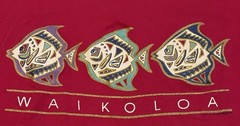 Vtg 90s Waikoloa Hawaii Fish Shirt XL USA Art Beach Surf Nature Grunge OP TC 80s