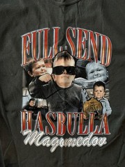 Hasbulla X Full Send T Shirt Nelk Boys Grey Short Sleeve Mens Size 2XL NWT
