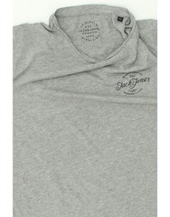 JACK & JONES Mens T-Shirt Top Medium Grey Cotton BE66