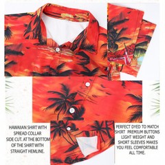 Hawaiian Shirts Men Aloha Summer Casual Beach Button-Down Cruise Holiday Party