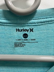 Hurley T Shirt Tee Men’s XL Blue Graphic Short Sleeve Polycotton