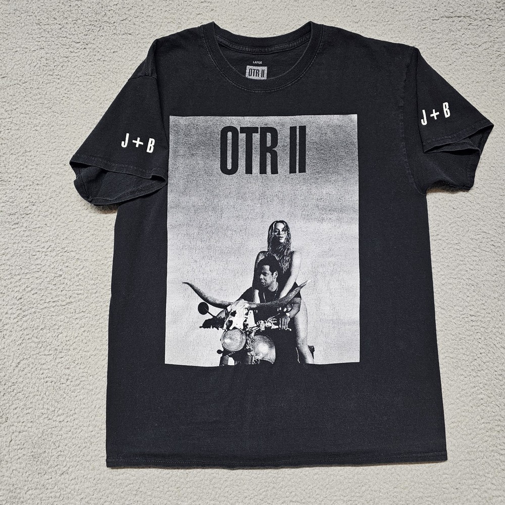 OTR II Jay-Z Beyonce 2018 Concert World Tour Shirt Large Black On The Run