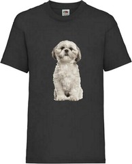 Shih Tzu Dog Pet Family Novelty T Shirt Various Colours And Sizes