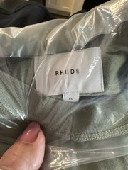 RHUDE classic raglan Short Sleeve T-Shirt Sage Size XL Regular