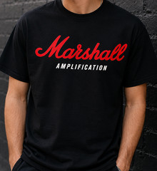 Marshall Amplification Power AMP T shirt Tee Music Instrument Guitar amps