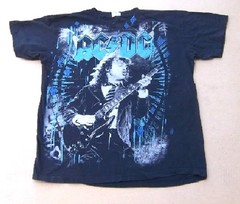 AC/DC Angus Young Full Front T Shirt – Large Heavy Metal