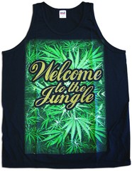 Tank Top Welcome to the Jungle – Screen Printed Graphic Cotton new