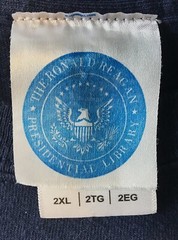 Ronald Reagan Presidential Library T-Shirt, Blue, Size XXL