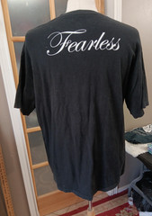 Fearless Skeleton Hand Middle Finger The Horse You Rode Graphic T-Shirt XL Tee