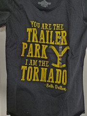 Yellowstone Rip “Trailer Park” Graphic WOMEN’S Crew Neck Cotton Tees Black M