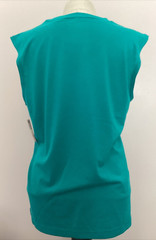 ATHLETIC WORKS DRIWORKS COOL TURQUOISE TRI BLEND MUSCLE Tank Sz M*
