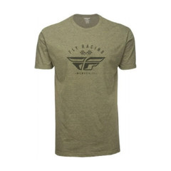 Fly Racing Patriarch Tee T-Shirt in Sage Cyan Red and Black Size Small and Large