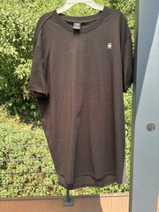 G-Star Raw Mens T-Shirt XL Black Cotton Jersey Short Sleeve Crew Neck Logo