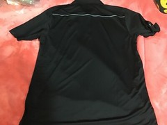 morbern albula ss polo shirt black steel grey medium new With tags