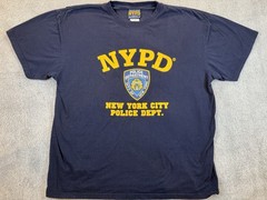 Vintage Y2K NYPD New York Police Department Official Short Sleeve Tshirt 2XL