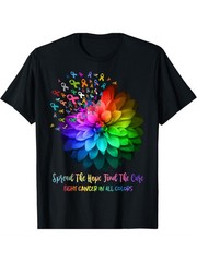 Fight Cancer In All Color Spread The Hope Find a Cure T-Shirt