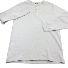 The North Face Terrain Waffle Henley in Meld Gray Heather Mens Size Large