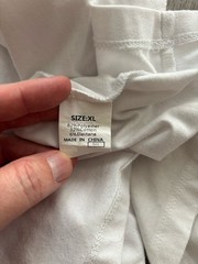 JMIERR Men’s Solid Knit Crew Neck Short Sleeve Shirt XL Extra Large White