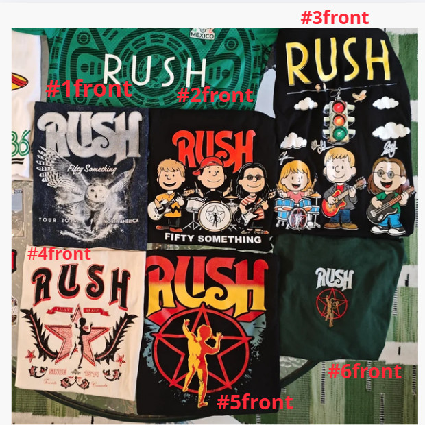 Rush Band T Shirt Fifty Something Mexico Tour 2026 Starman Rock Concert Reprint