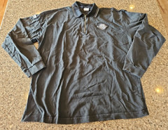 Harley Davidson 1/4 Zip Long Sleeve Shirt Men XXL Pullover Black Reno Nevada