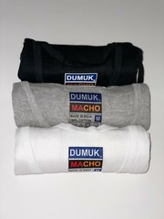 3 Pieces Men’s A-Shirt 100% Cotton Tank Top Ribbed Undershirt Black White Gray