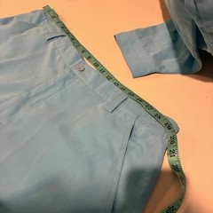 Vintage Veezo Streetwear Hip Hop Y2K Baby Blue Baggy Shirt & Pants Outfit SZ XL