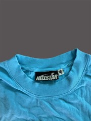 Hellstar Box Logo Blue Tee Size XL
