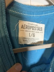 Aeropostale Vintage 1987 Authentic Brand Embroidered Long Sleeve Button Up