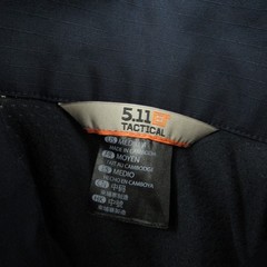 5.11 Tactical Shirt Mens Medium Black Rapid Assault Zip Combat Utility Military