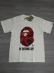 Bape White/Red Camo Size XL T-Shirt Big Ape Head | A Bathing Ape