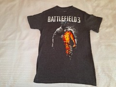Battlefield 3 Game Promo Dark Grey Cotton T-shirt Size S