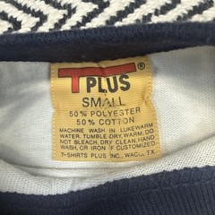 VTG 80s Olympia Gymnastics Academy SIZE SMALL Blue Raglan White Shirt T-Plus Tag
