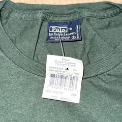 VTG Polo Ralph Lauren Single Stitch Green Throwback Pony Pocket T Shirt Mens S