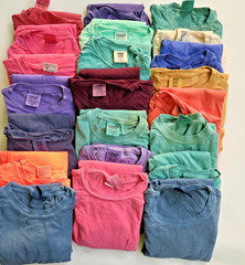 22 Mens M, T Shirts Tees – Various Colors – Ring Spun, Garment Dyed, w/ Flaws