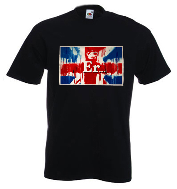 BANKSY ER.. MENS T-SHIRT – Union Jack Jubilee Graffiti – Choice Of Colours