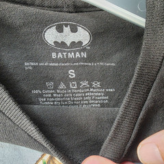 Batman Tee Shirt – Men’s Small – Black – Halloween Print – Cotton – Short Sleeve