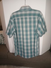 Wrangler Men Blue Plaid Button Down Shirt XL