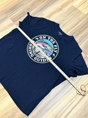 Hybrid On The Fly Fishing Guides Tee Shirt Men’s 3XLT Black