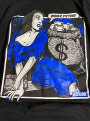 Outrank Brand Men Self Made T-shirt (Black) XL Bigger Picture Soft