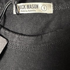 Buck Mason Pima Classic Tee Mens Size S Black Made in USA Supima NWT