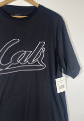 Cali T Shirt Size Large Mens Black Stitched California Streetwear Skater NEW
