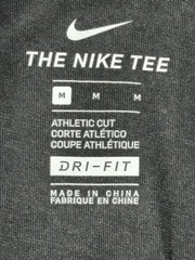 Nike Athletic Cut Logo Short Sleeve Pullover Hoodie Gray M