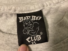 Vintage 90s Bad Boy Club Gray Single Stitch Cotton T Shirt Mens XL USA Made