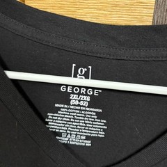George Black Thankful Longer Length V Neck Size 2X