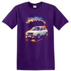 Fiat 147 Old Car T Shirt Classic Retro Compact Hatchback Tee
