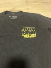 Elton John Goodbye Yellow Brick Road Tour Shirt 2023 Men’s Size Medium Black